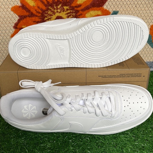 Nike Court Vision Low NEXT NATURE ‘Triple White’ Men’s sneakers - athletic shoes - Picture 5 of 16